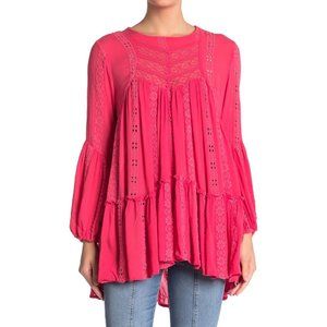 Free People Kiss Kiss Embroidered Tunic